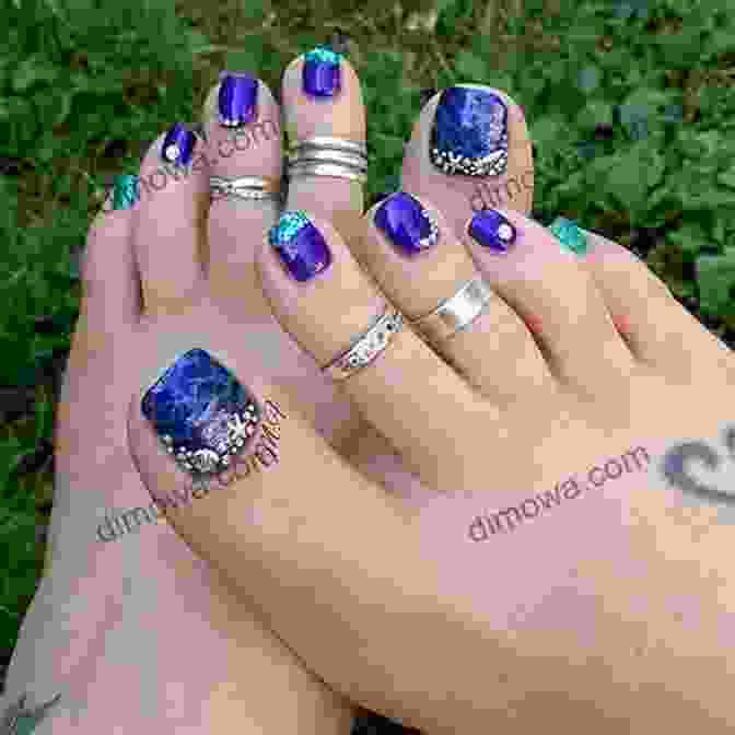 A Close Up Of A Woman's Bare Feet, Painted With Intricate Designs And Adorned With Jewelry. Foot Parade Brandi S Dirty Feet