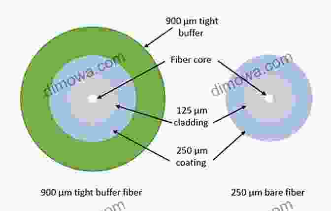 A Cross Section Of An Optical Fiber, Highlighting Its Core, Cladding, And Buffer Layers. High Speed And Lower Power Technologies: Electronics And Photonics (Devices Circuits And Systems)