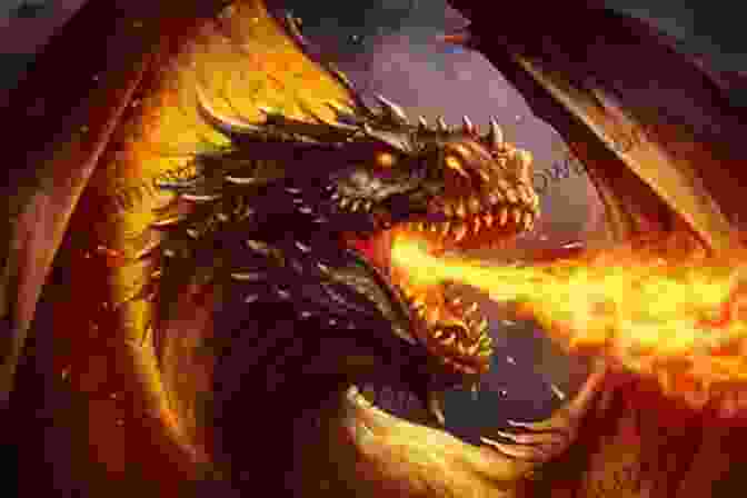 A Fierce Dragon Swoops Down From The Sky, Breathing Fire Into The Night Sky, Casting An Eerie Glow Over A Medieval Castle Perched On A Distant Hilltop. Her Renegade Dragon (The Guardians Of Irylia 1)