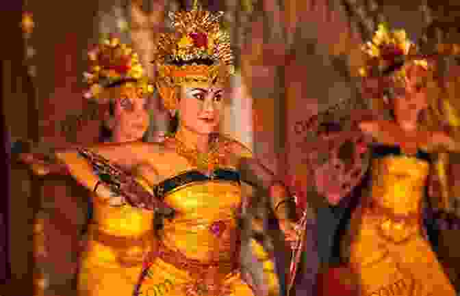 A Group Of Balinese Dancers Performing A Graceful And Colorful Traditional Dance Ubud Bali Mira Manek