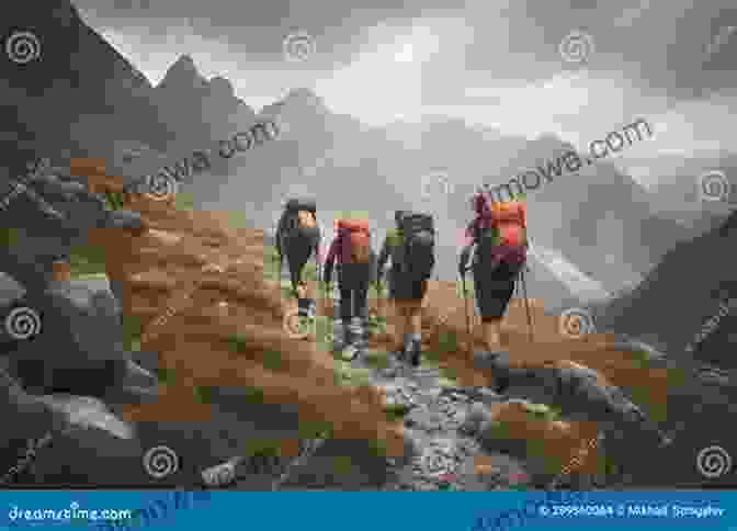 A Group Of Hikers Ascending A Steep Trail Amidst The Rugged Terrain Of The Andes. Encounters In Peru Tao Wong