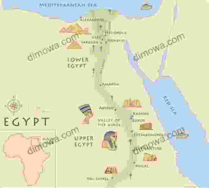 A Map Of Ancient Egypt, Highlighting The Nile River And Major Cities Sweet Winds Of Egypt Jeanette Pickering