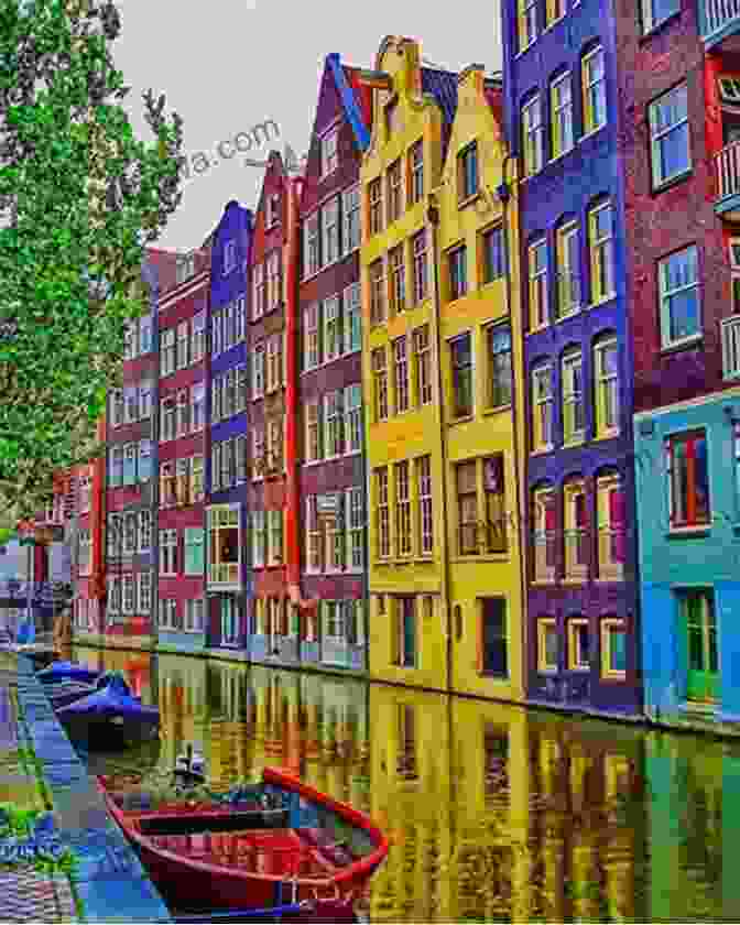 A Picturesque Canal In Amsterdam With Colorful Houses Lining The Banks Shadows Of Amsterdam : Amsterdam In Pictures And Poems