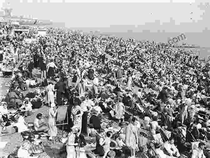 A Vintage Photograph Of Brighton Beach, Filled With People Enjoying The Sun, Sand, And Sea. Brighton (Images Of America) Trisha Blanchet