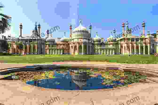 A Vintage Photograph Of The Royal Pavilion In Brighton, Showcasing Its Distinctive Indo Saracenic Architecture And Manicured Gardens. Brighton (Images Of America) Trisha Blanchet