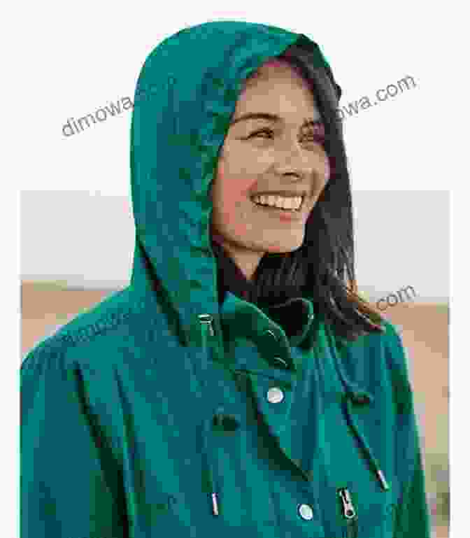 A Woman In A Bright Blue Rain Jacket Stands Alone In A Vast, Mountainous Wilderness, Looking Out At The Rain Falling Over The Mountains Raining On Denali M J Blaiser