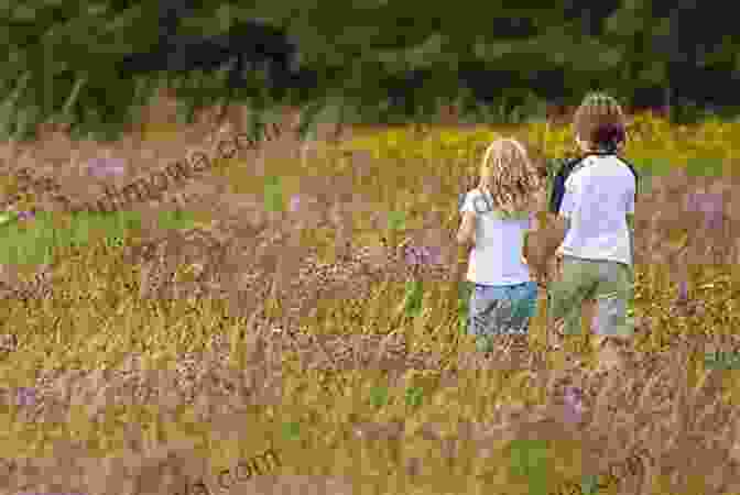 Anna And Jake Walking Together Through A Field Of Wildflowers. Green Valentine Lili Wilkinson