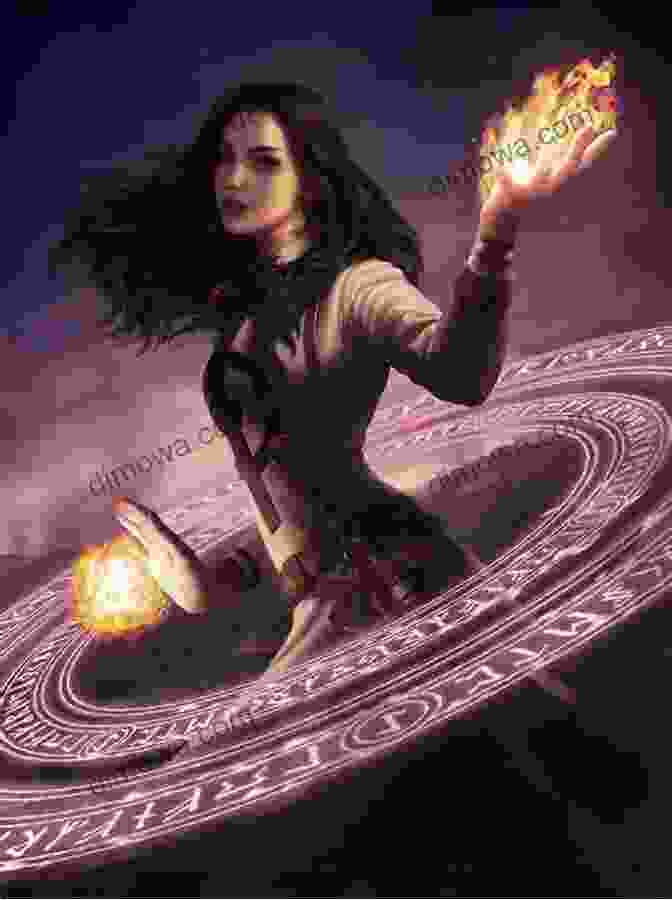 Anya, The Hunted Sorceress, With Her Eyes Glowing With Determination. Sorcery Of Madness: A YA Fantasy Romance Hunted