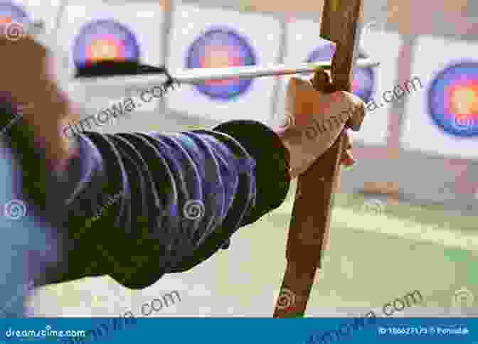 Archer Aiming Bow At Target With Concentration Shooting Arrows: Archery For Adult Beginners