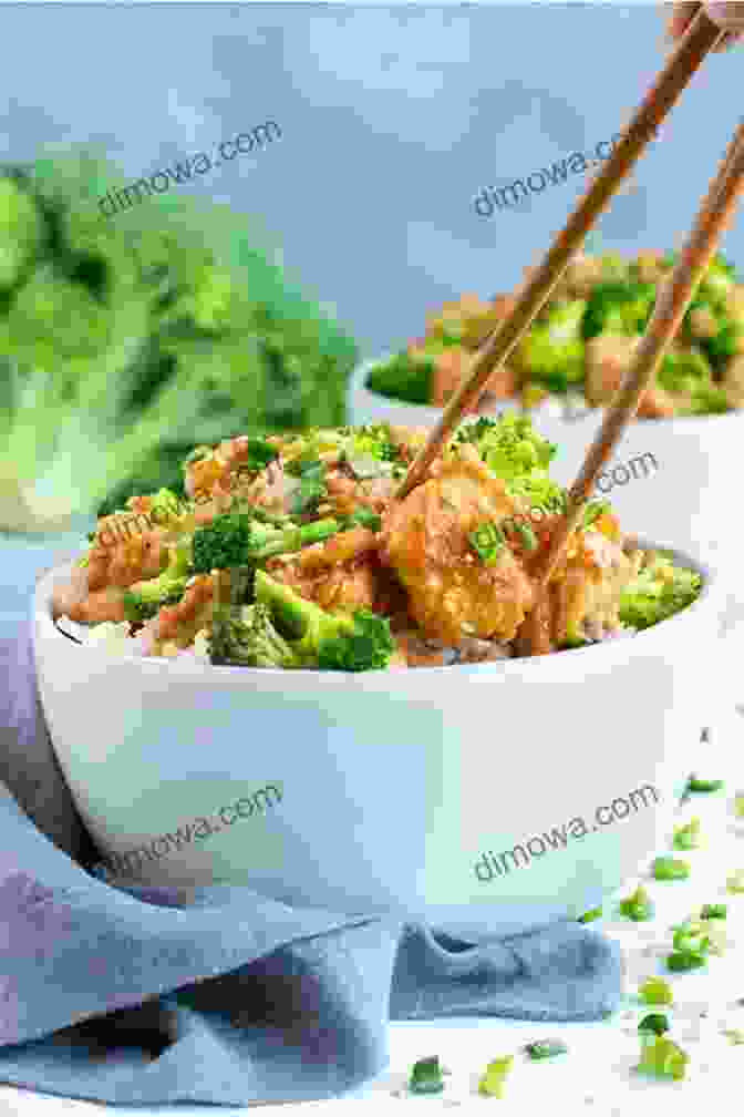 Chicken And Broccoli Stir Fry In A Bowl With Chopsticks Air Fryer Master: 30 Amazingly Easy Air Fryer Recipes To Roast Bake And Grill Healthy Fried Meals For Any Budget