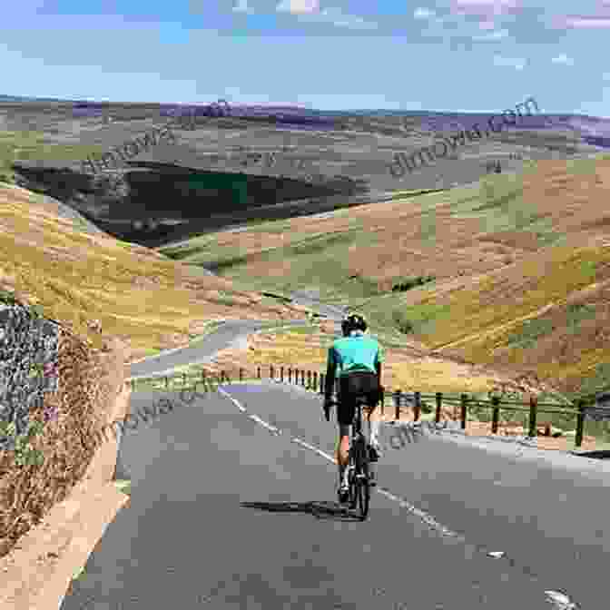 Cyclists Ascending Buttertubs Pass, Showcasing The Challenging Switchbacks And Breathtaking Views. Cycling Climbs Of Yorkshire (Regional Cycling Climbs 2)