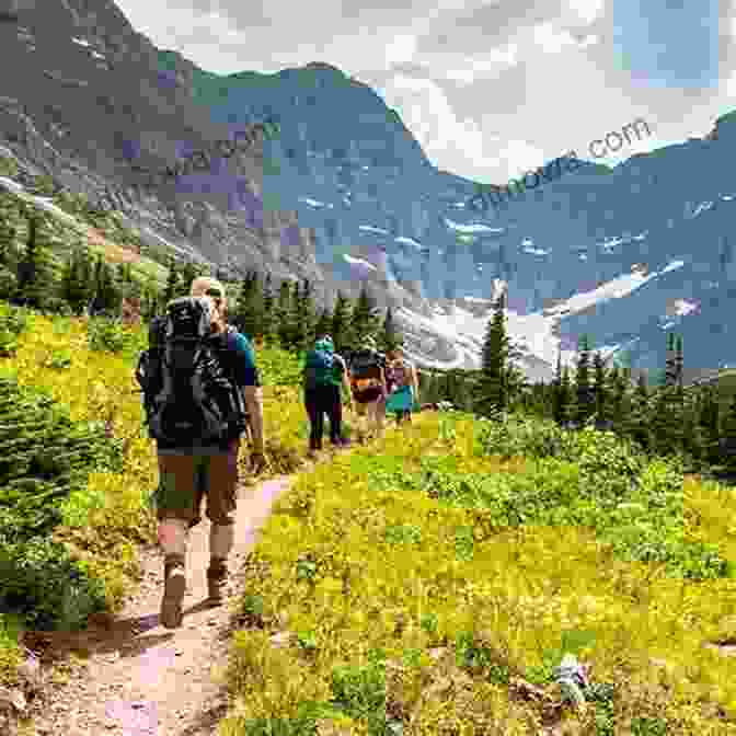 Hikers Walking Along A Trail, With A Glacier And Mountain Peaks Visible In The Background 10 Classic Hikes Around The Town Of Banff In The Canadian Rocky Mountains: The Greatest Hikes On Earth