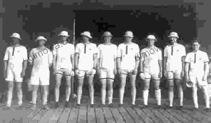 Historical Photograph Of Harvard Crew's Early Rowing Team The Eight: A Season In The Tradition Of Harvard Crew