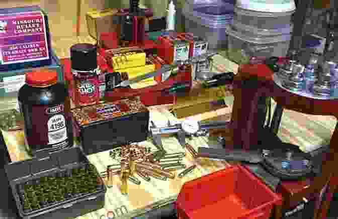 Image Of Various Reloading Equipment THE ULTIMATE GUIDE TO RELOADING AMMUNITION: The Complete Manual On How To Reload Ammunition Plus Steps For Handgun And Rifle Cartridges Ammunition Reloading(Ammo Reloading Guide)