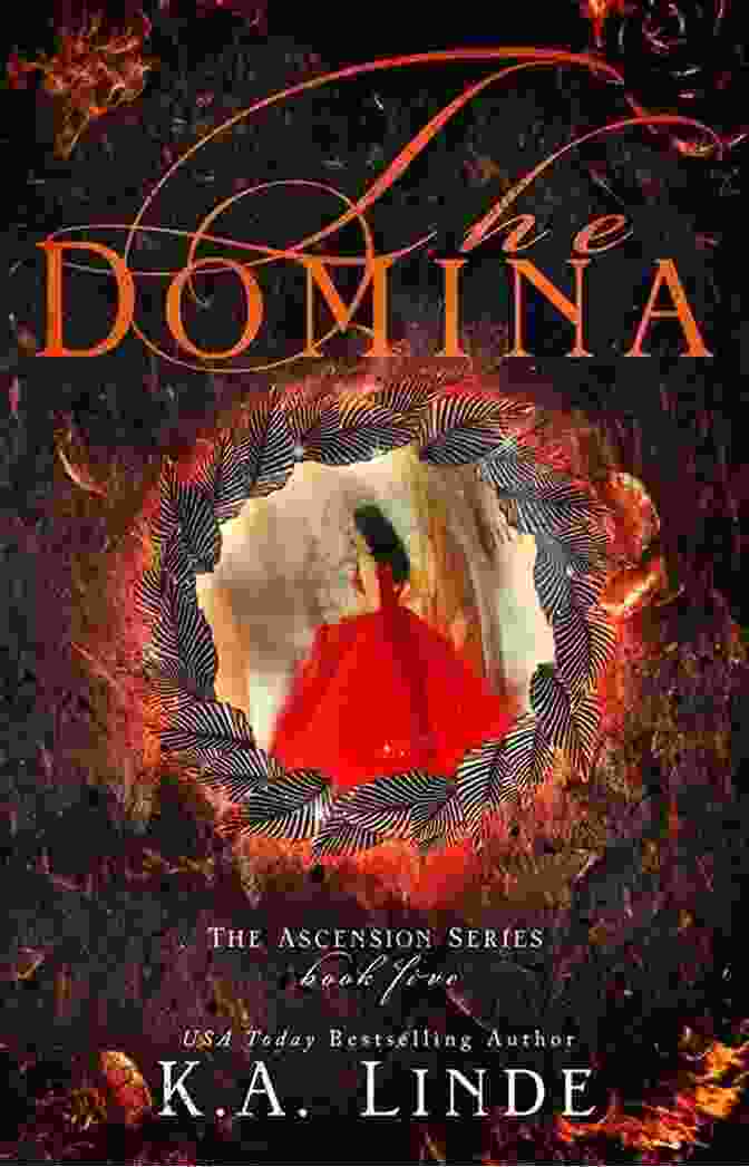The Domina Ascension Linde Book Cover Depicts A Young Woman In A Flowing Dress, Standing Atop A Rocky Cliff With The Vast Ocean Behind Her. The Domina (Ascension 5) K A Linde